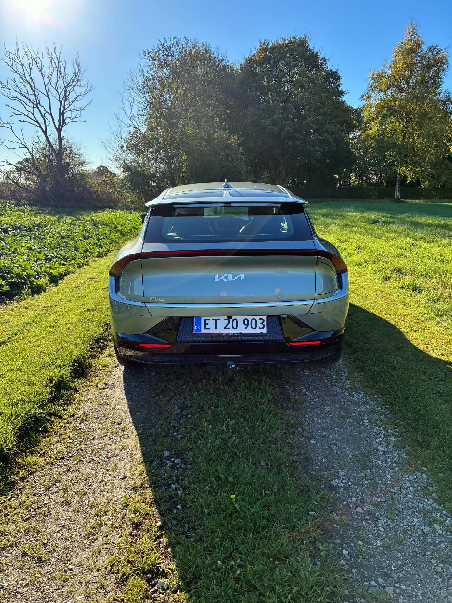 Grå Kia EV6 fra 2022