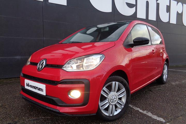 Rød VW UP! fra 2017