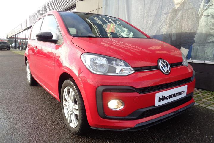Rød VW UP! fra 2017