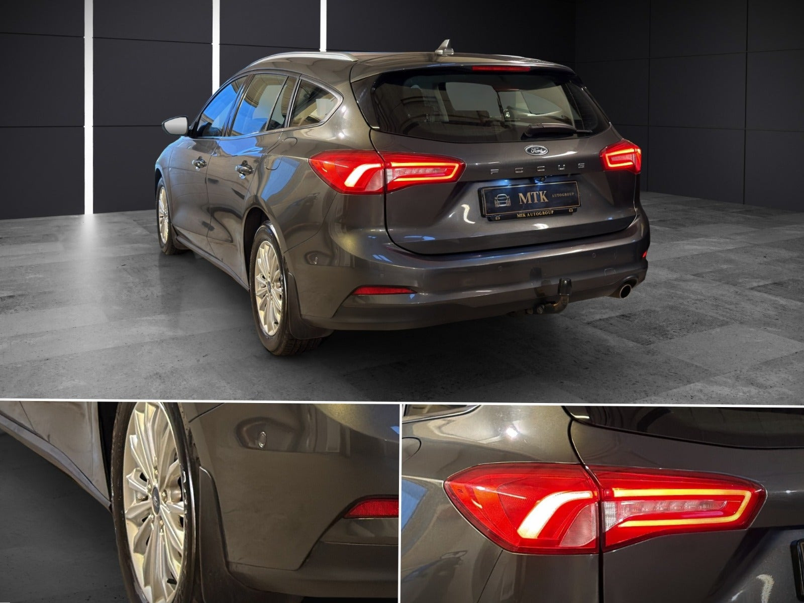 Grå Ford Focus fra 2019