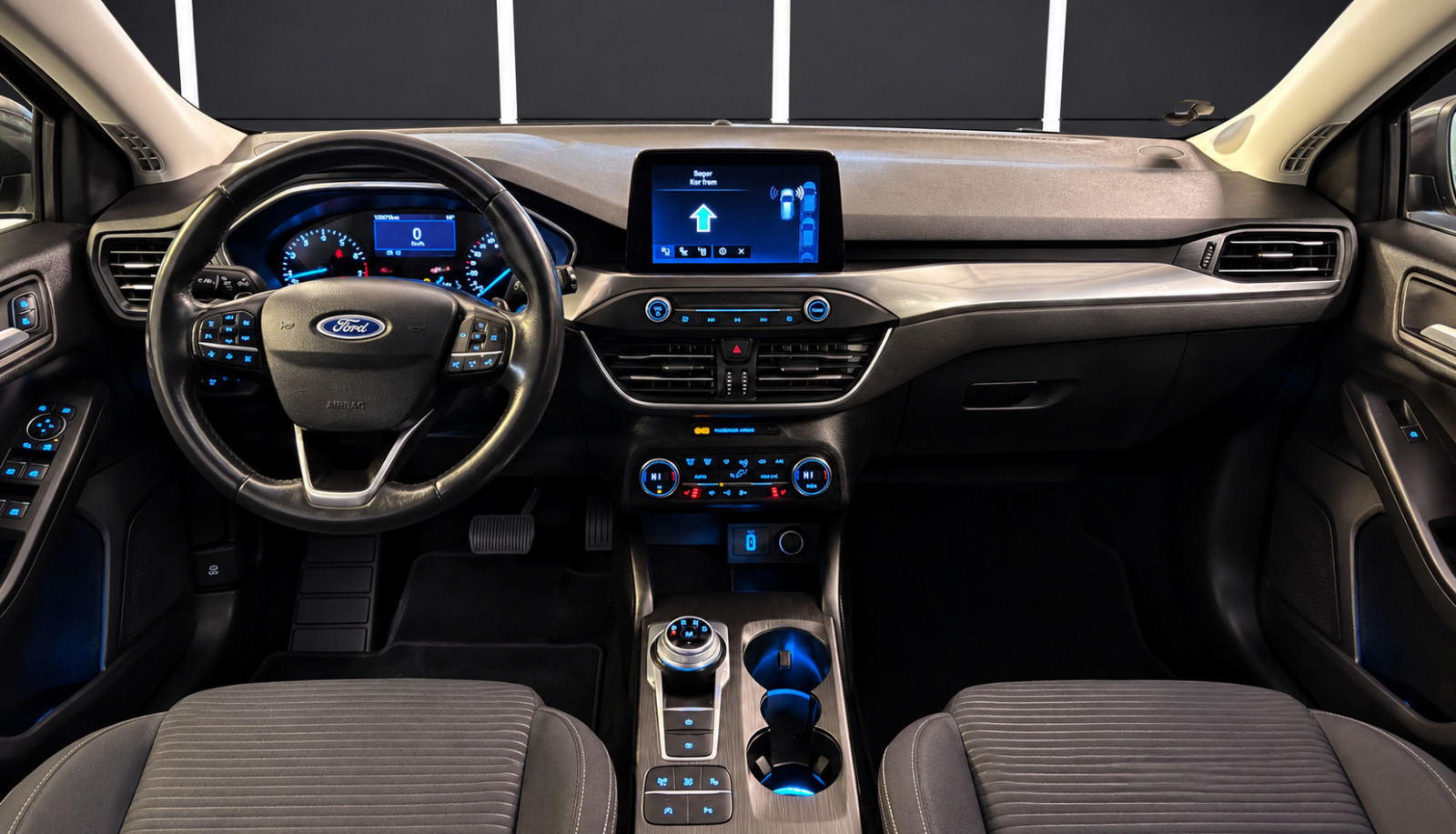 Grå Ford Focus fra 2019