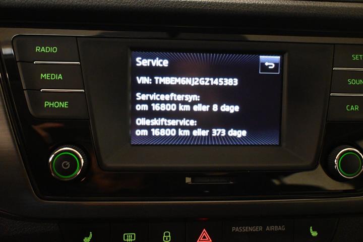Sort Skoda Fabia fra 2016