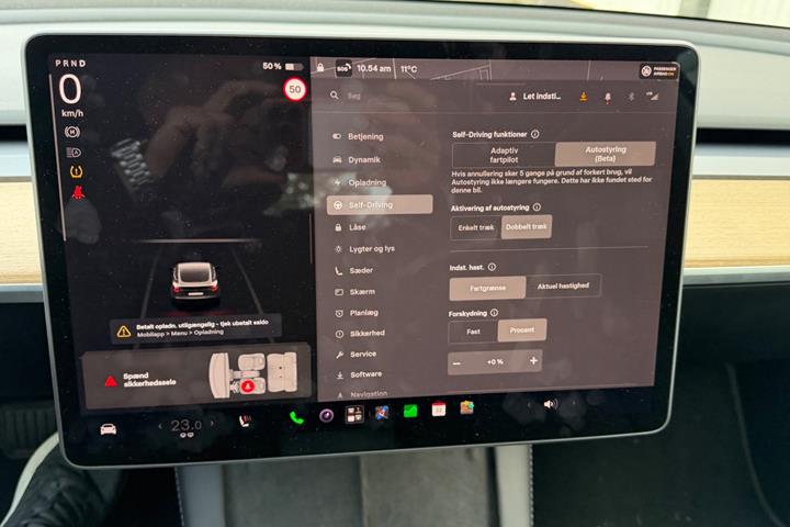 Sort Tesla Model 3 fra 2023
