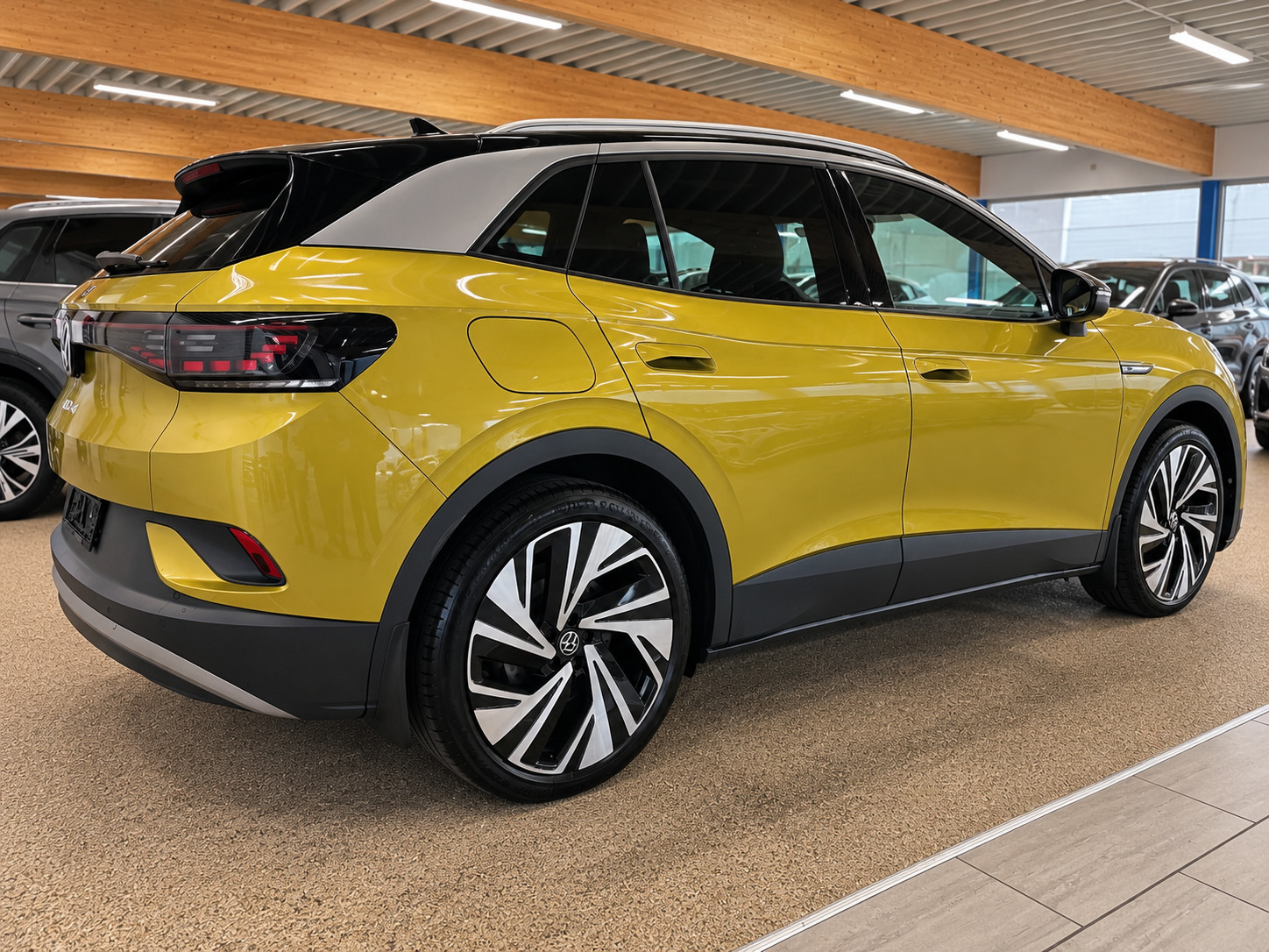 Gul VW ID.4 fra 2021
