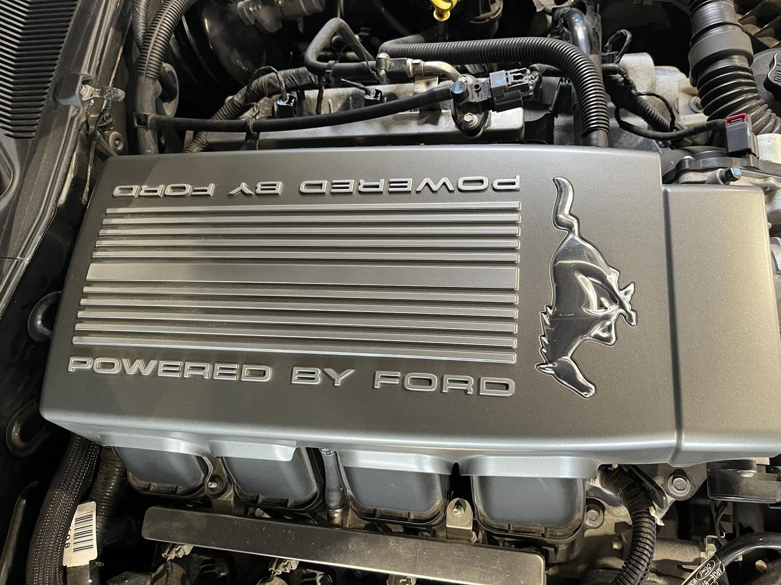 Sort Ford Mustang fra 2010