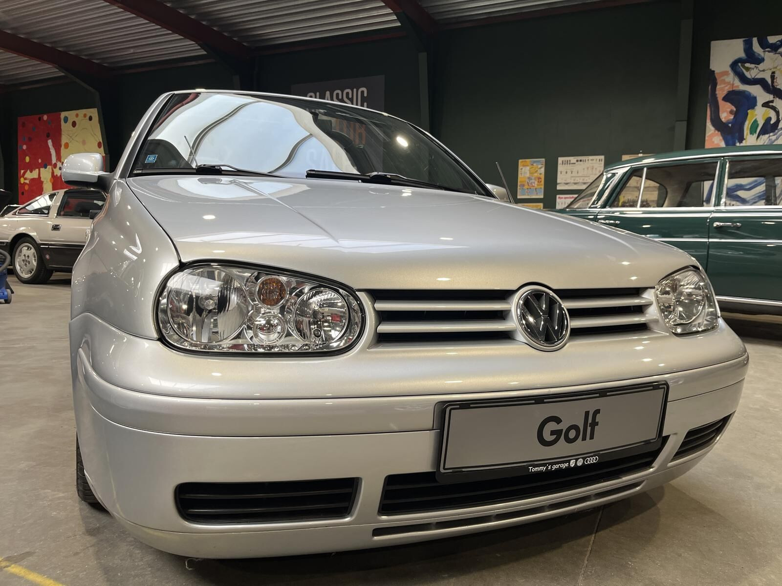 Sølv VW Golf fra 2002