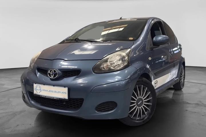 Blå Toyota Aygo fra 2009