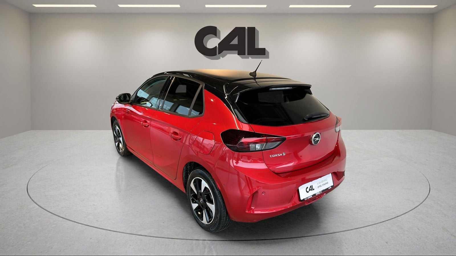 Rød Opel Corsa-e fra 2025