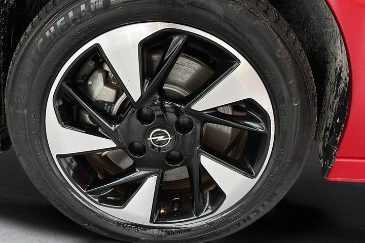 Rød Opel Corsa-e fra 2025