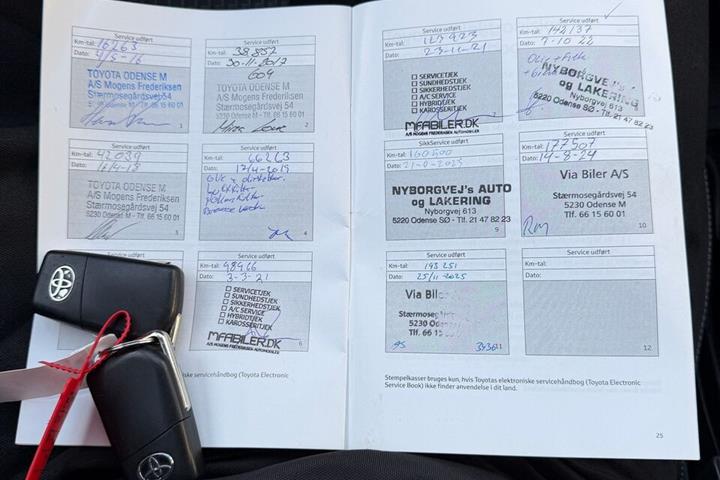 Hvid Toyota Verso fra 2015