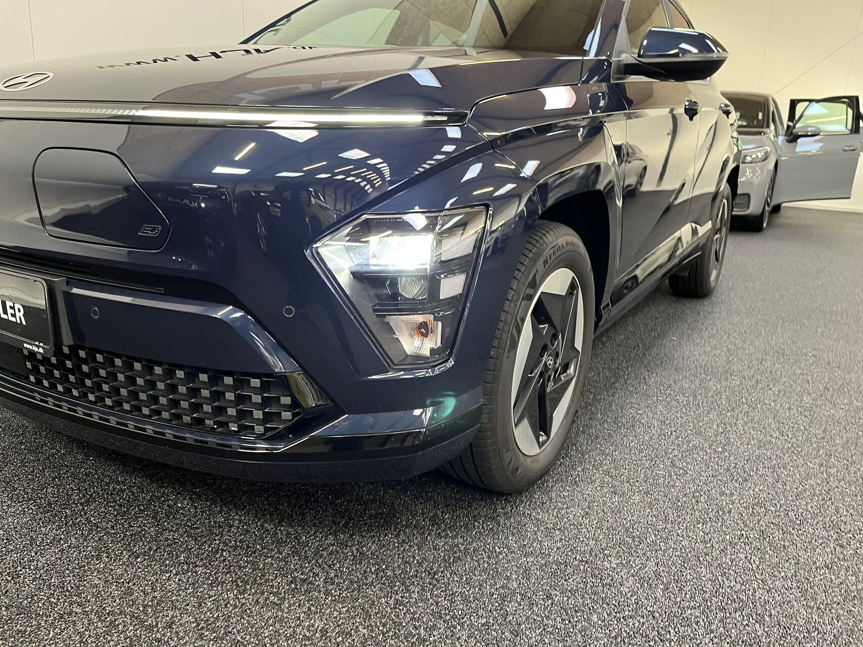 Blå Hyundai Kona fra 2025