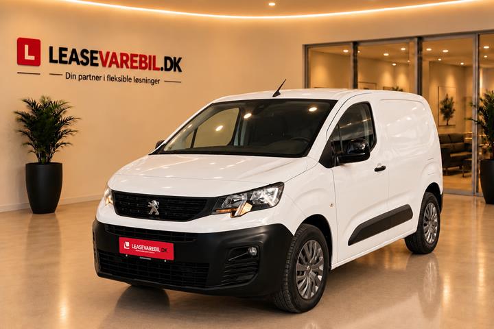 Hvid Peugeot e-Partner fra 2022