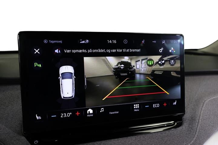 Grå Skoda Enyaq fra 2023