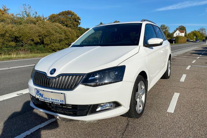Hvid Skoda Fabia fra 2016