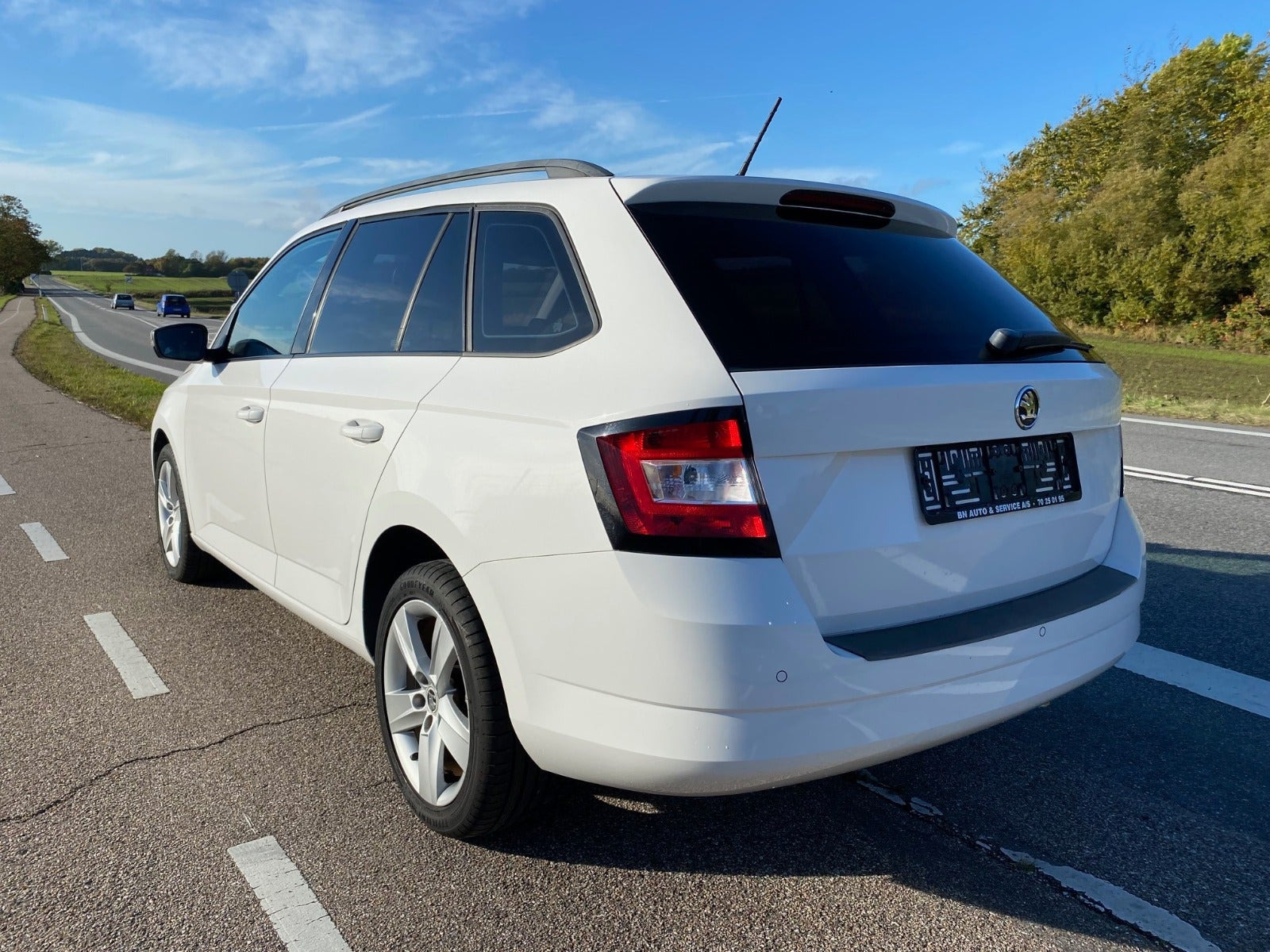 Hvid Skoda Fabia fra 2016
