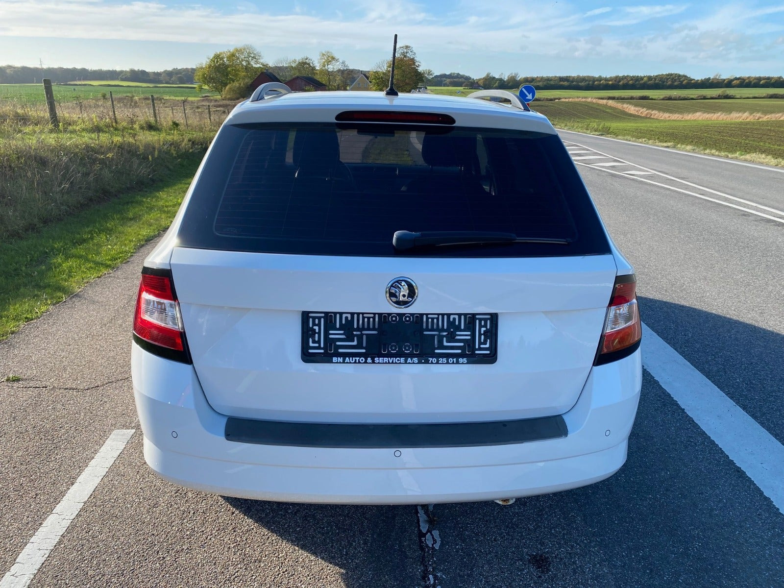 Hvid Skoda Fabia fra 2016