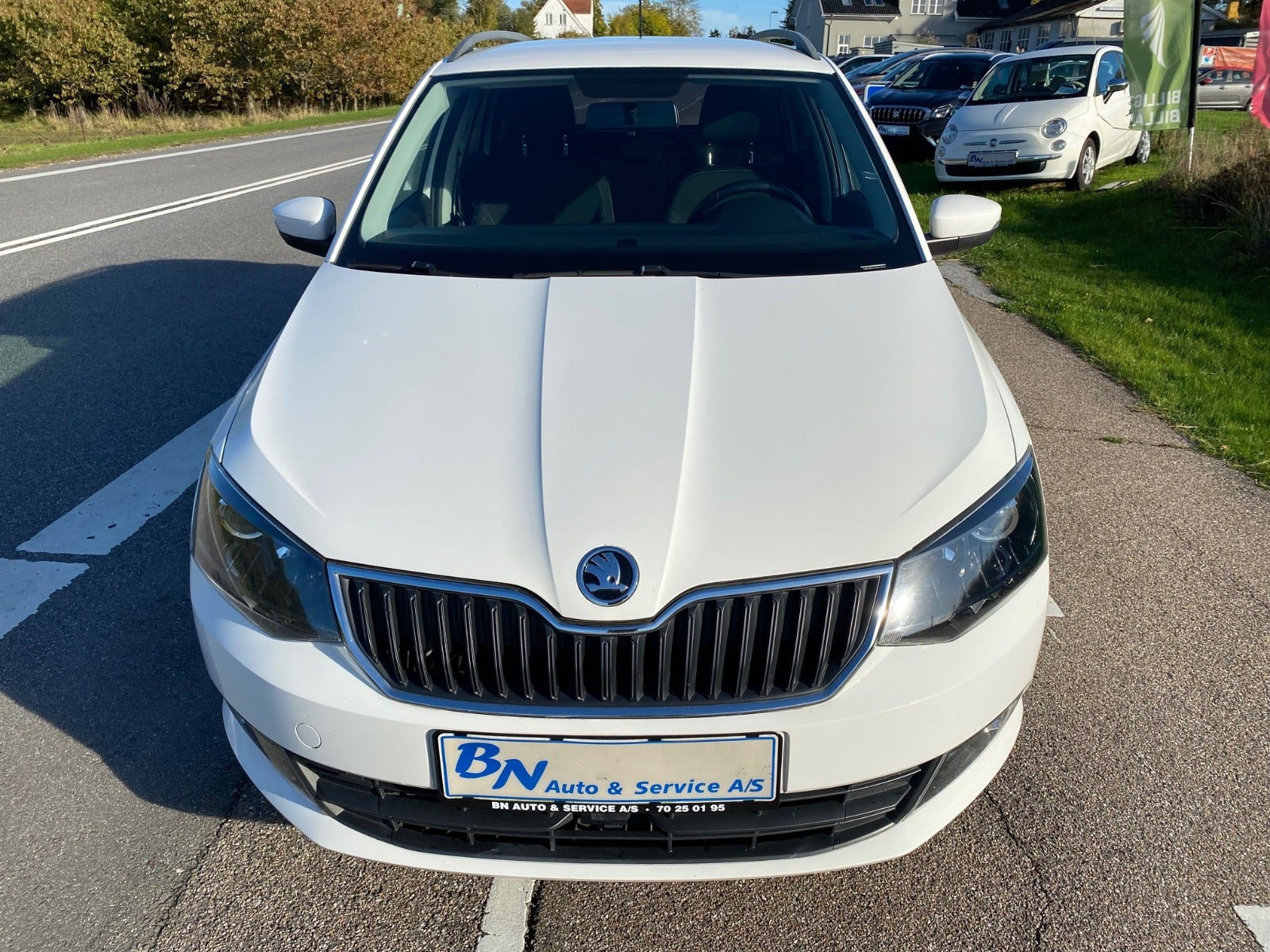 Hvid Skoda Fabia fra 2016