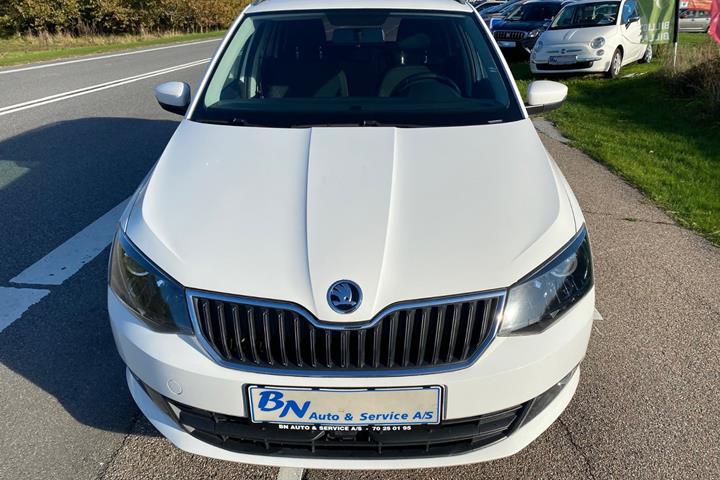 Hvid Skoda Fabia fra 2016