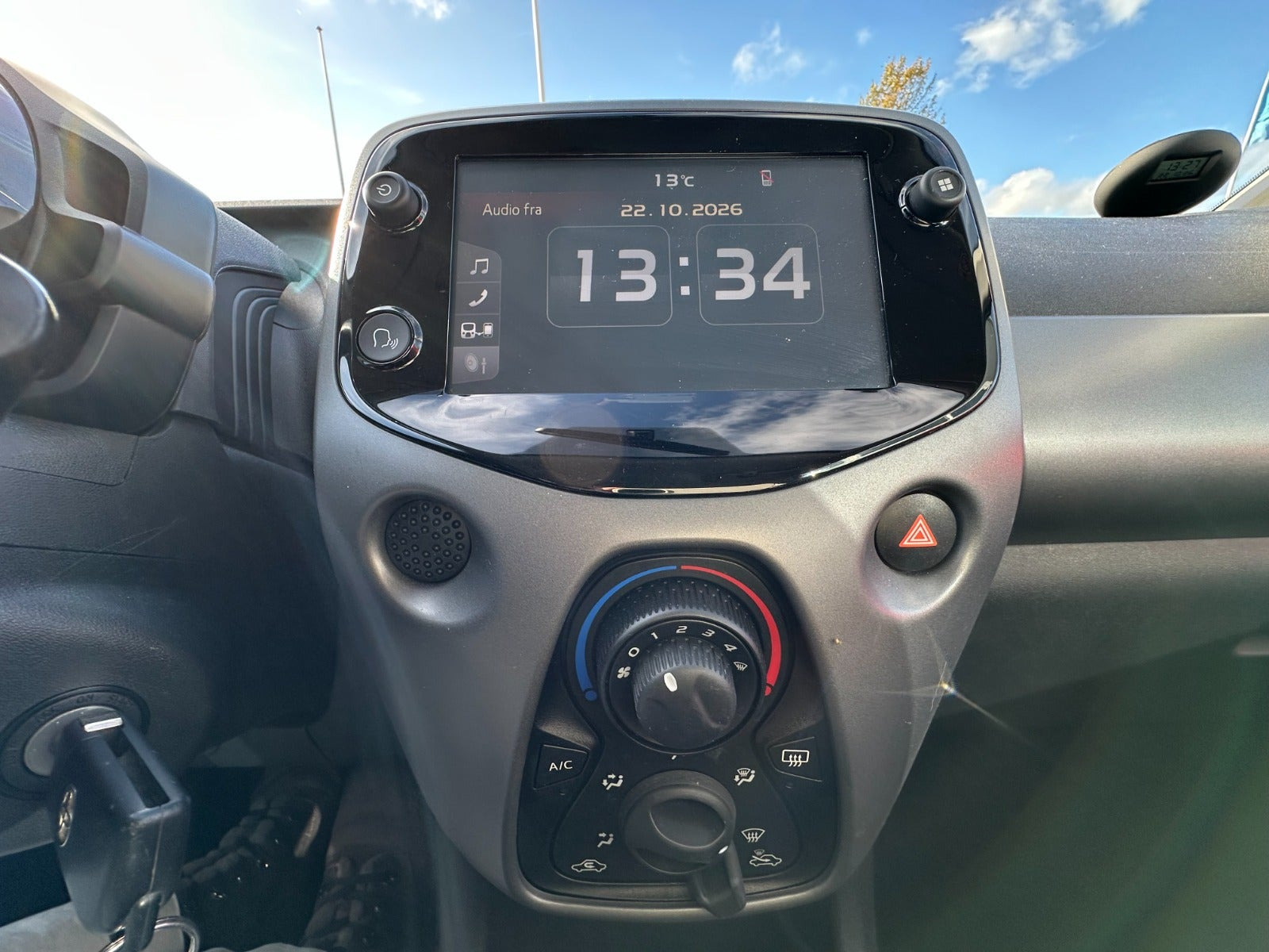 Rød Toyota Aygo fra 2018