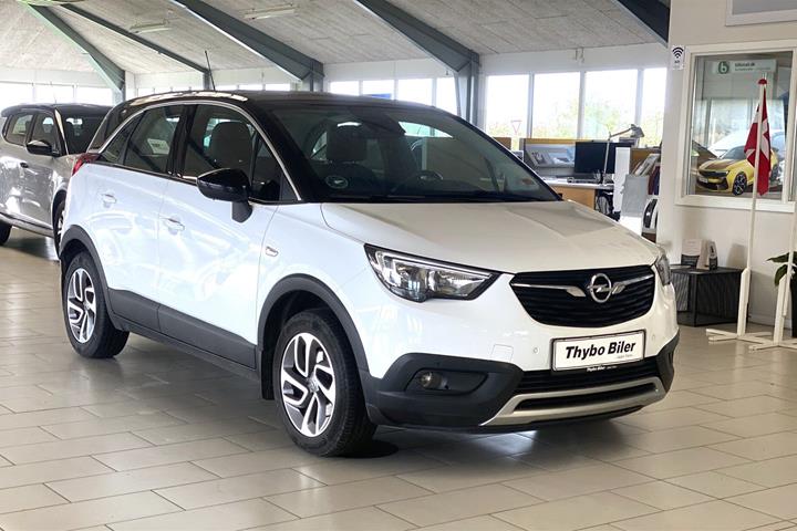 Hvid Opel Crossland X fra 2017