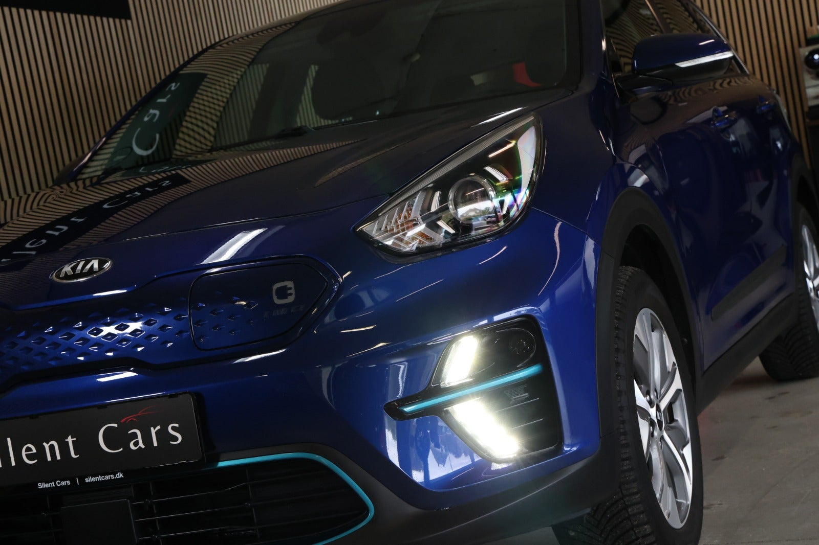 Blå Kia e-Niro fra 2021