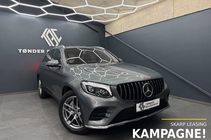 Grå Mercedes GLC350 d fra 2018