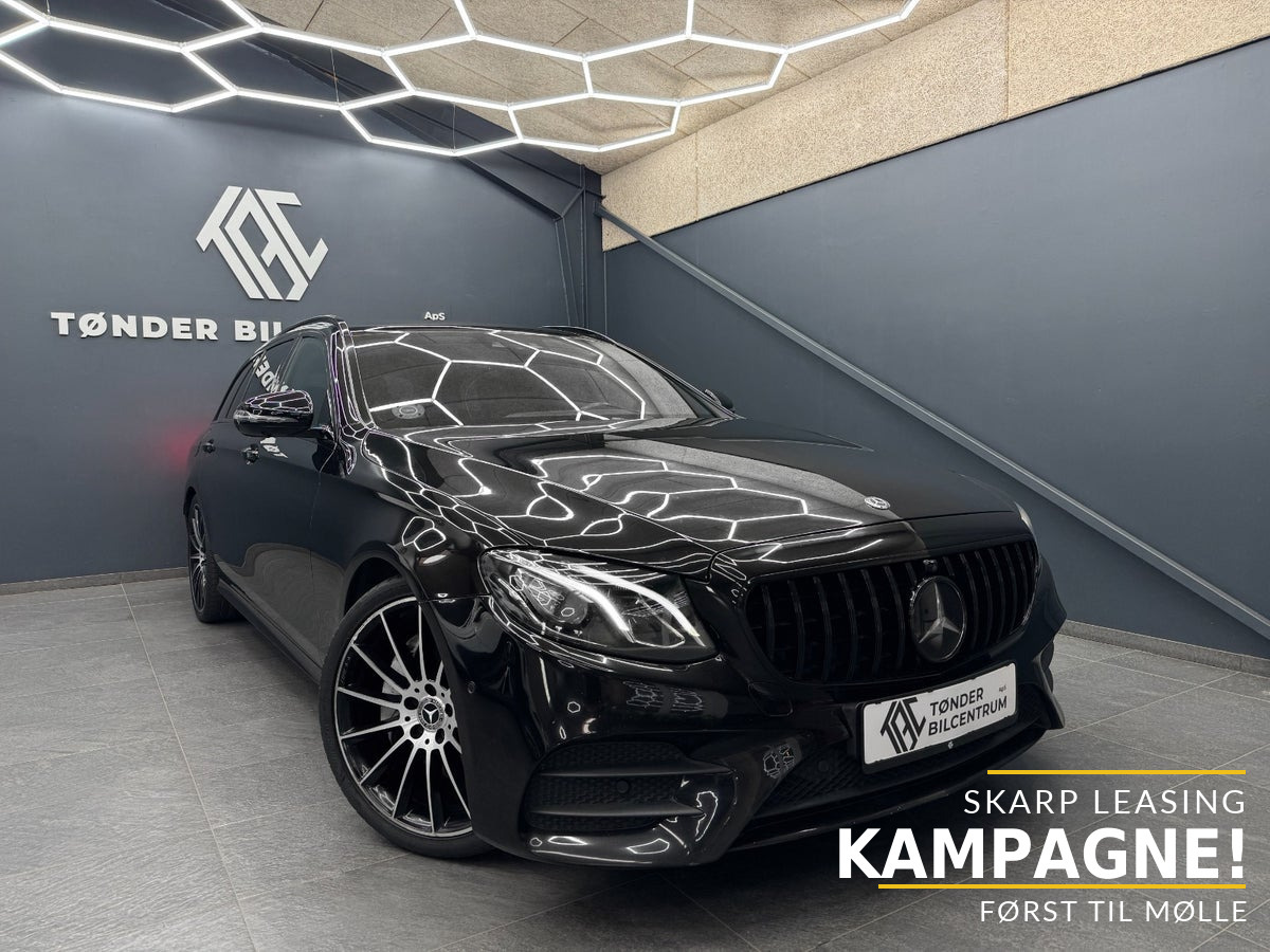 Sort Mercedes E220 d fra 2017