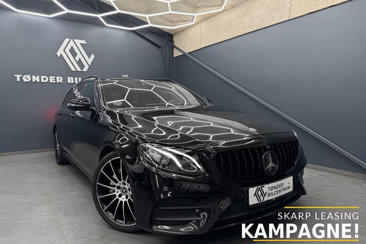 Sort Mercedes E220 d fra 2017