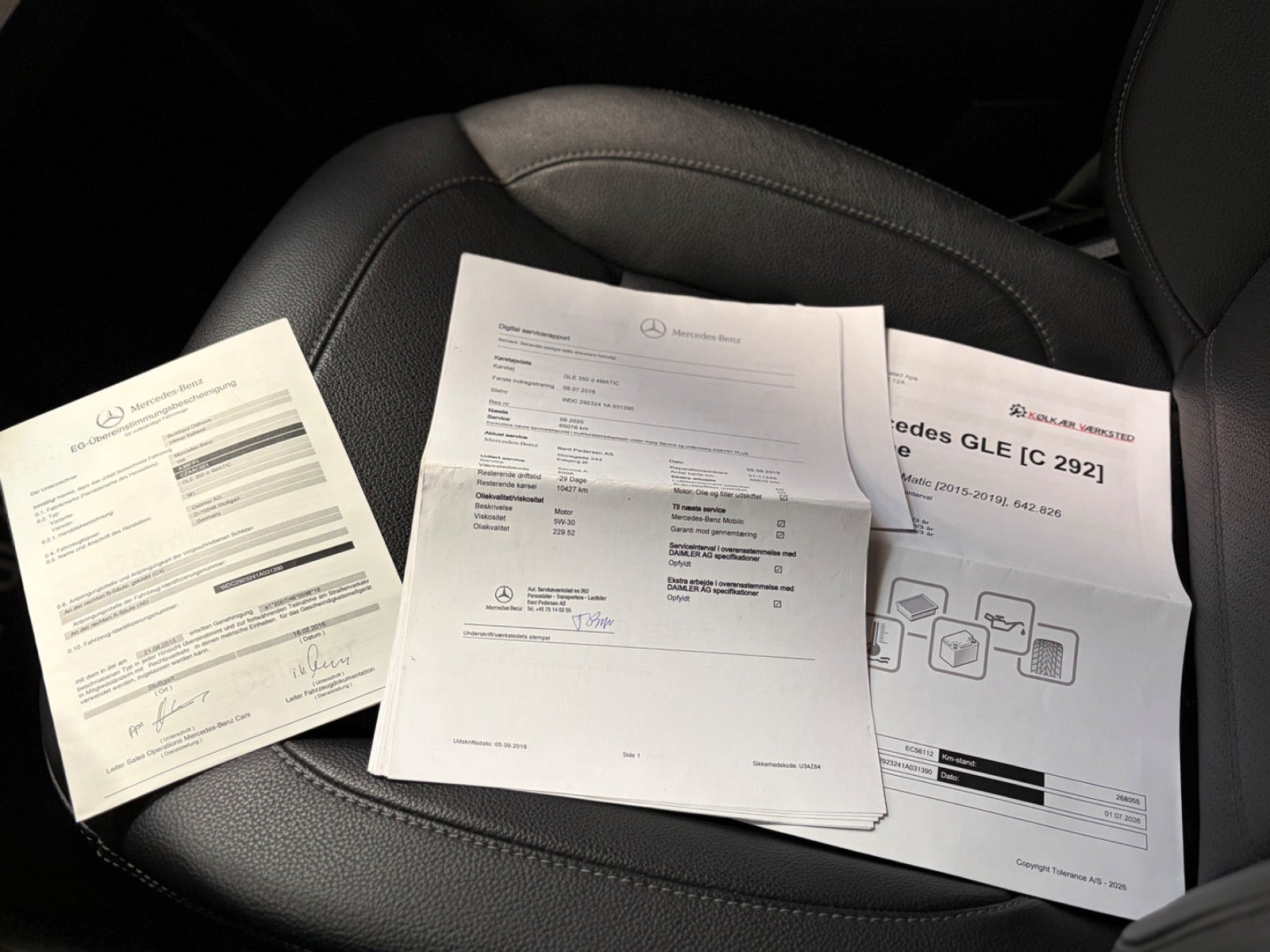 Sort Mercedes GLE350 d fra 2016