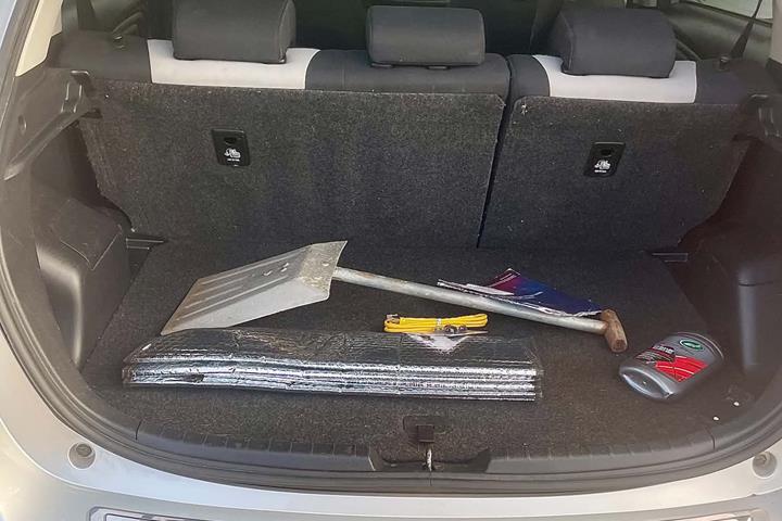 Grå Toyota Yaris fra 2019
