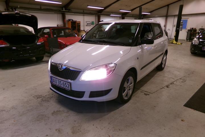 Hvid Skoda Fabia fra 2013