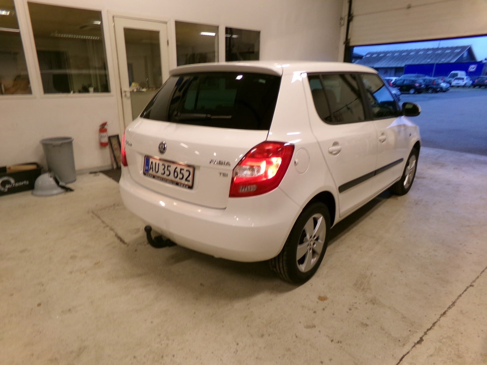 Hvid Skoda Fabia fra 2013