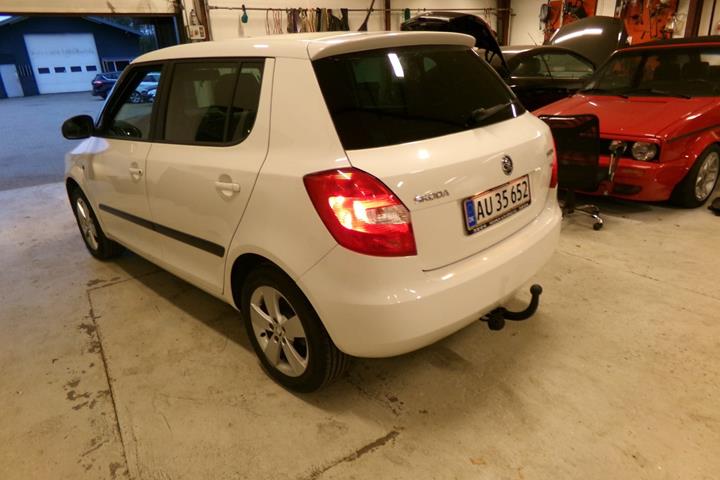 Hvid Skoda Fabia fra 2013