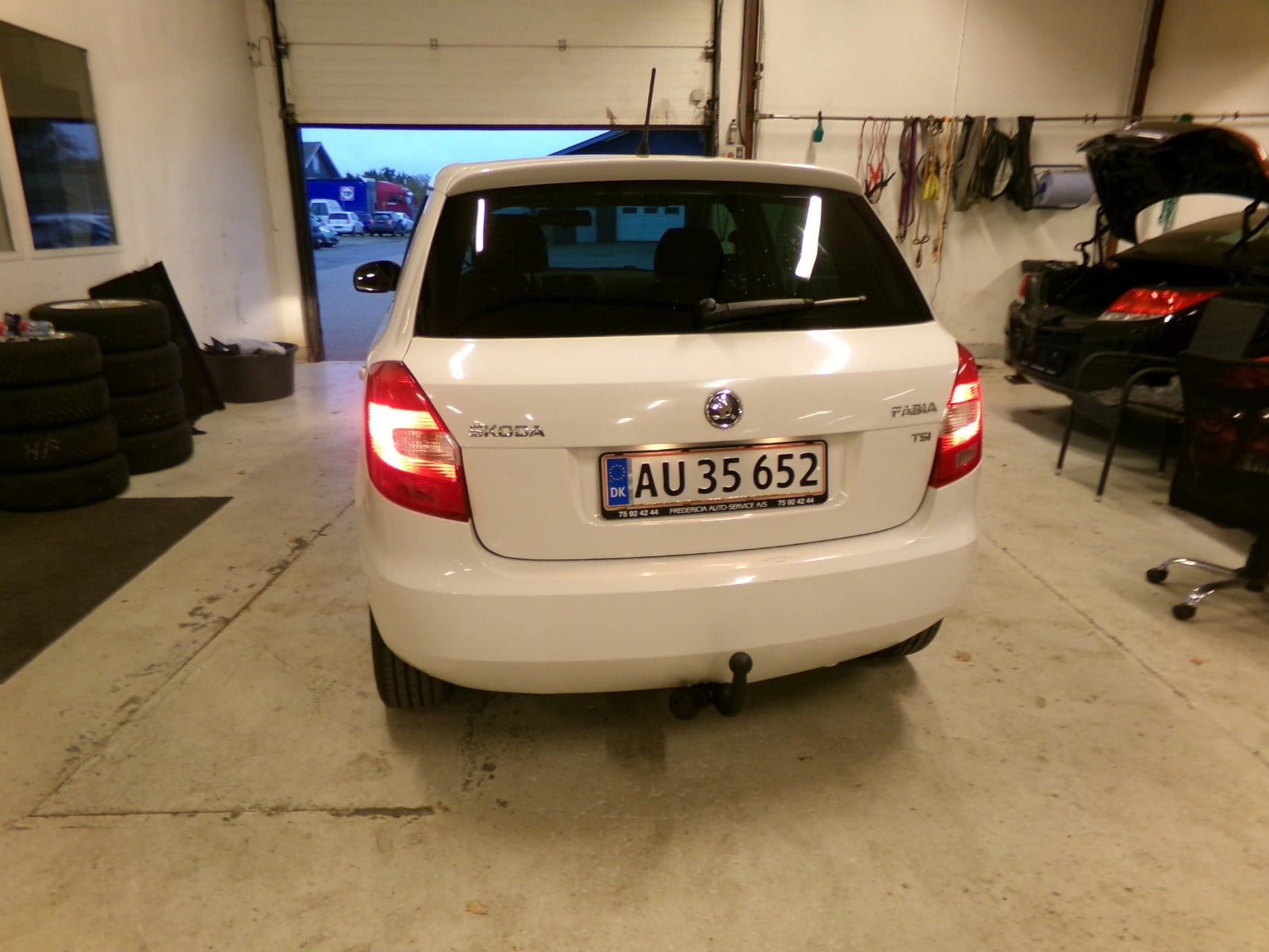 Hvid Skoda Fabia fra 2013