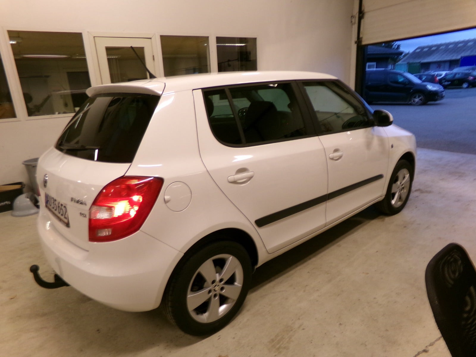 Hvid Skoda Fabia fra 2013