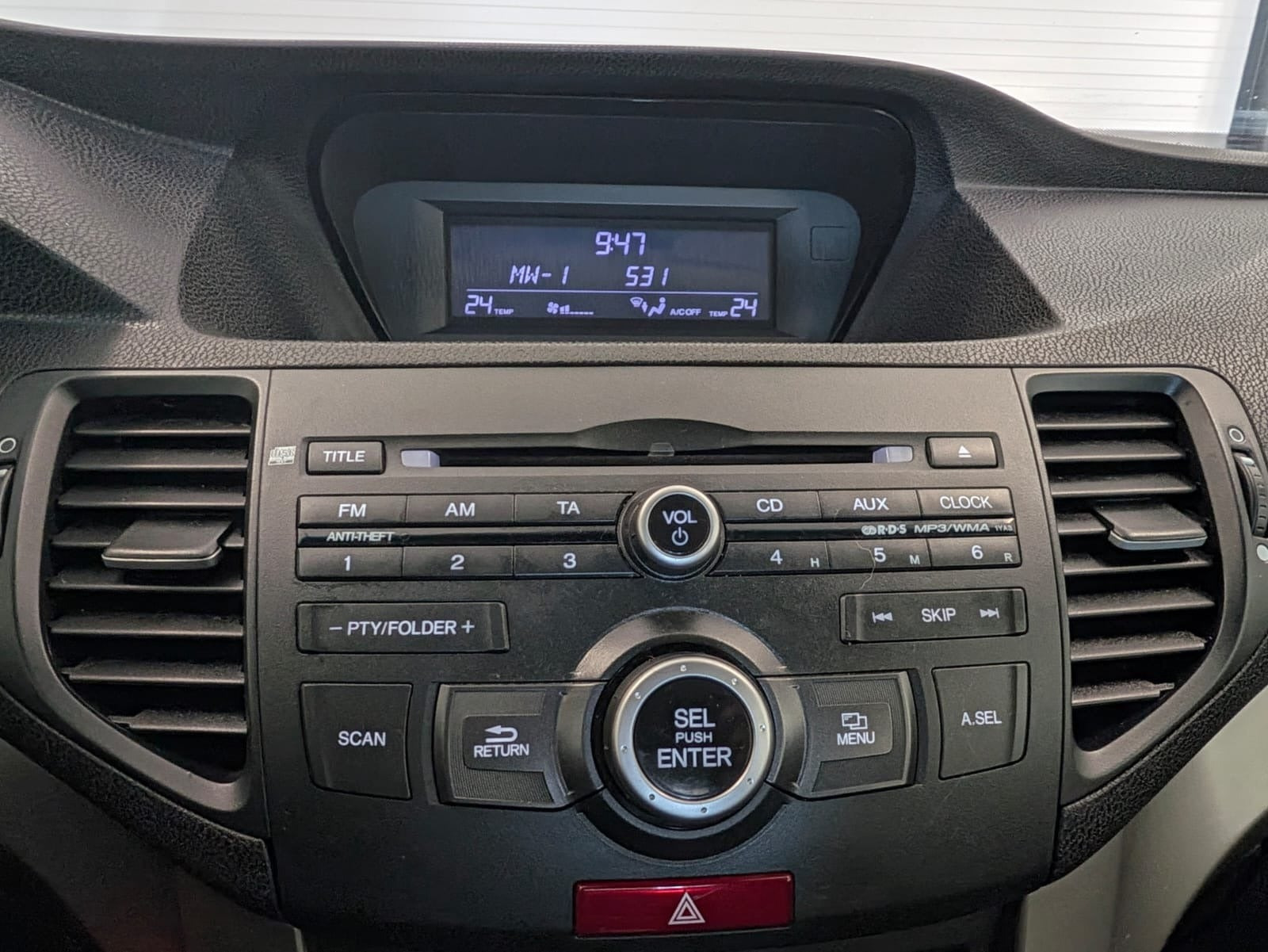 Sort Honda Accord fra 2009