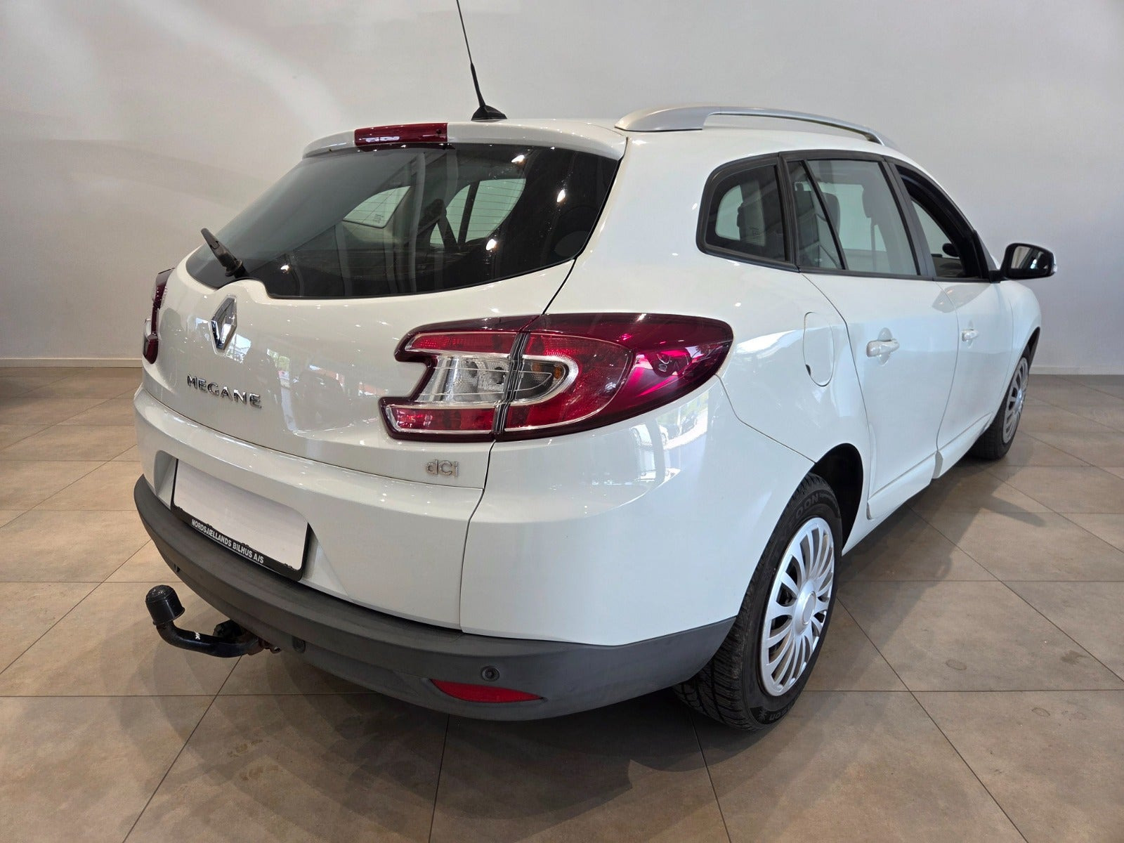 Hvid Renault Megane III fra 2014