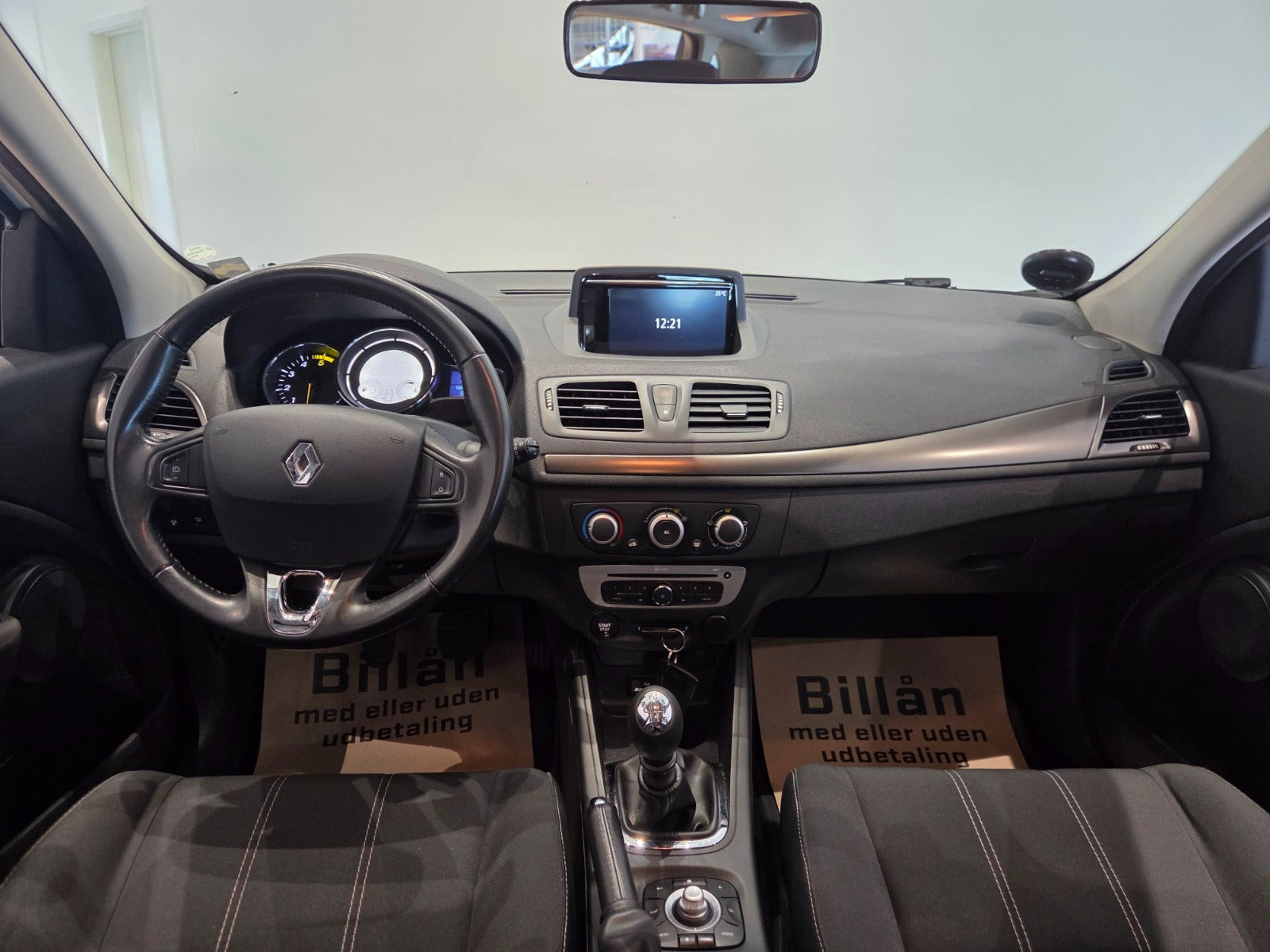 Hvid Renault Megane III fra 2014