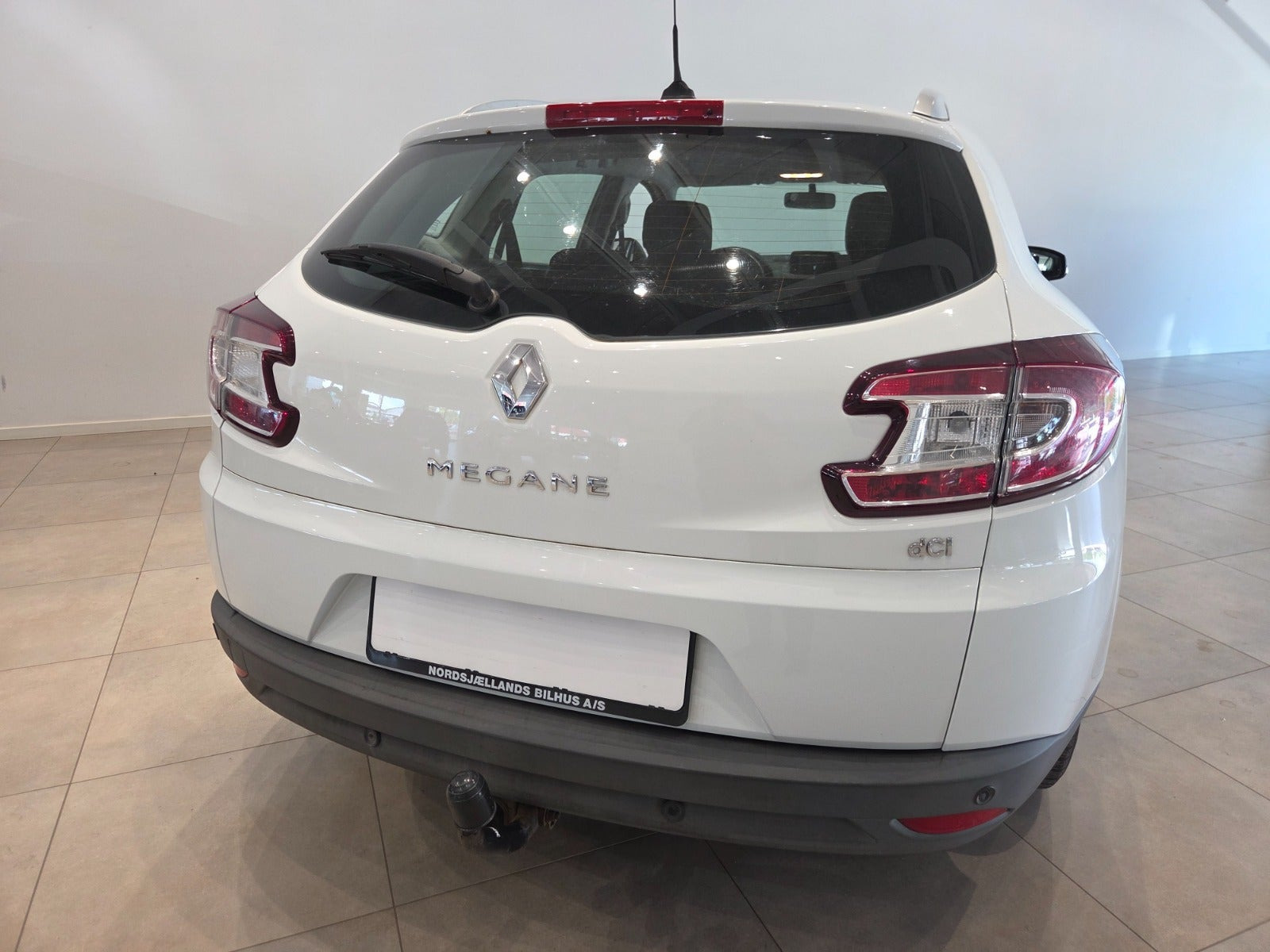 Hvid Renault Megane III fra 2014