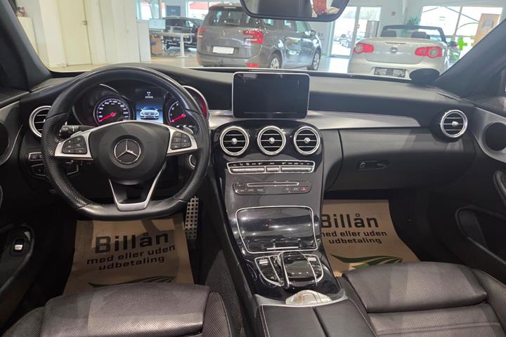 Hvid Mercedes C200 fra 2017
