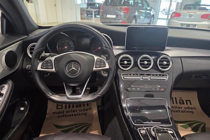 Hvid Mercedes C200 fra 2017