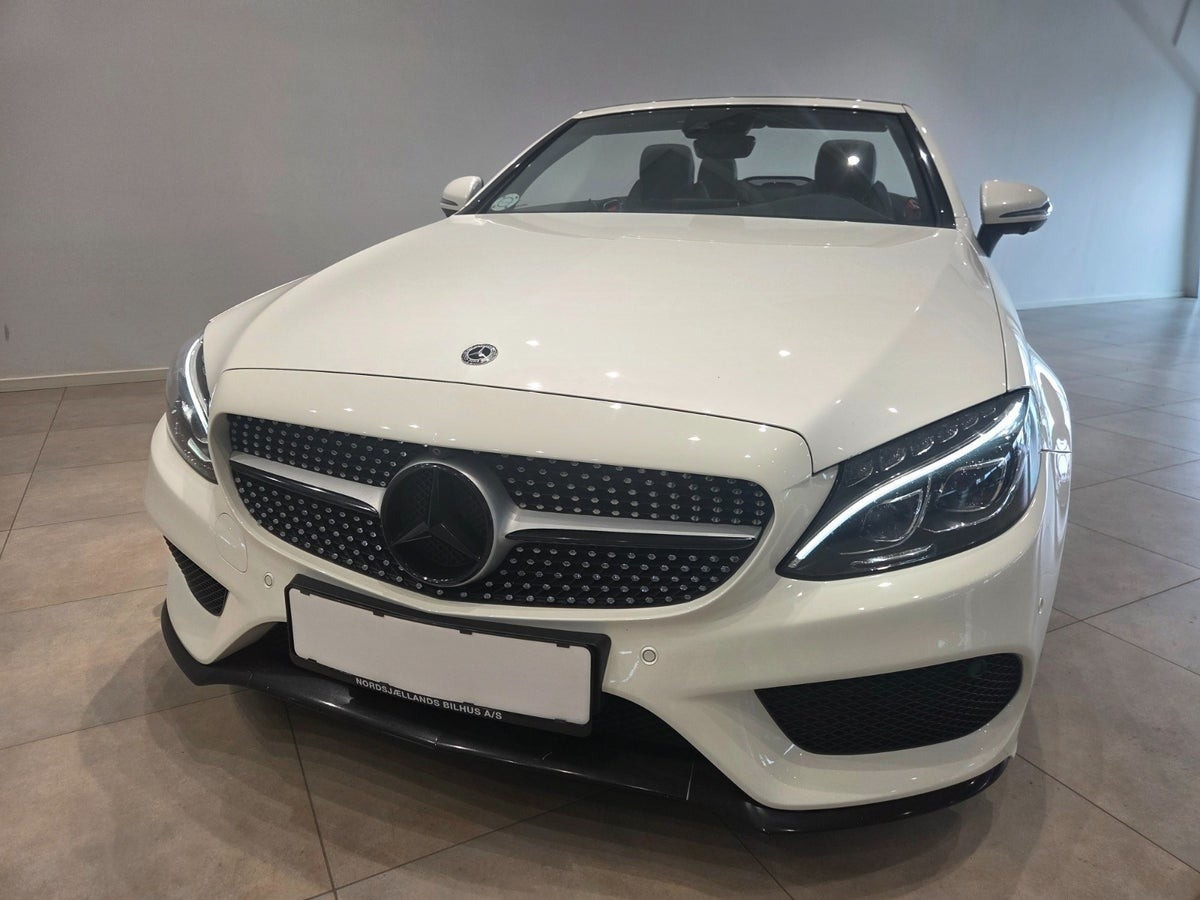 Hvid Mercedes C200 fra 2017