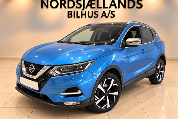Blå Nissan Qashqai fra 2018