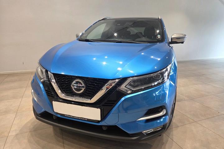 Blå Nissan Qashqai fra 2018