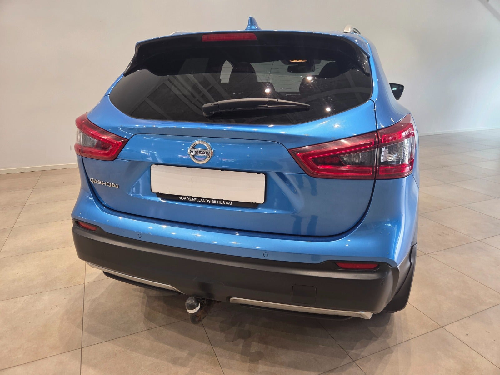 Blå Nissan Qashqai fra 2018