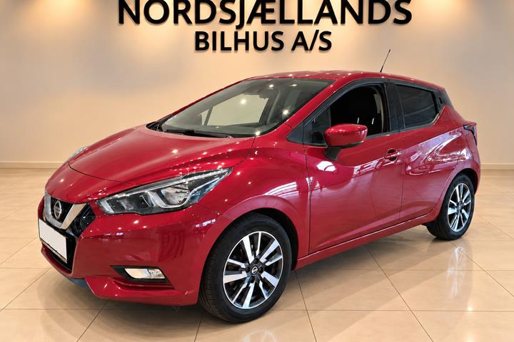 Rød Nissan Micra fra 2017