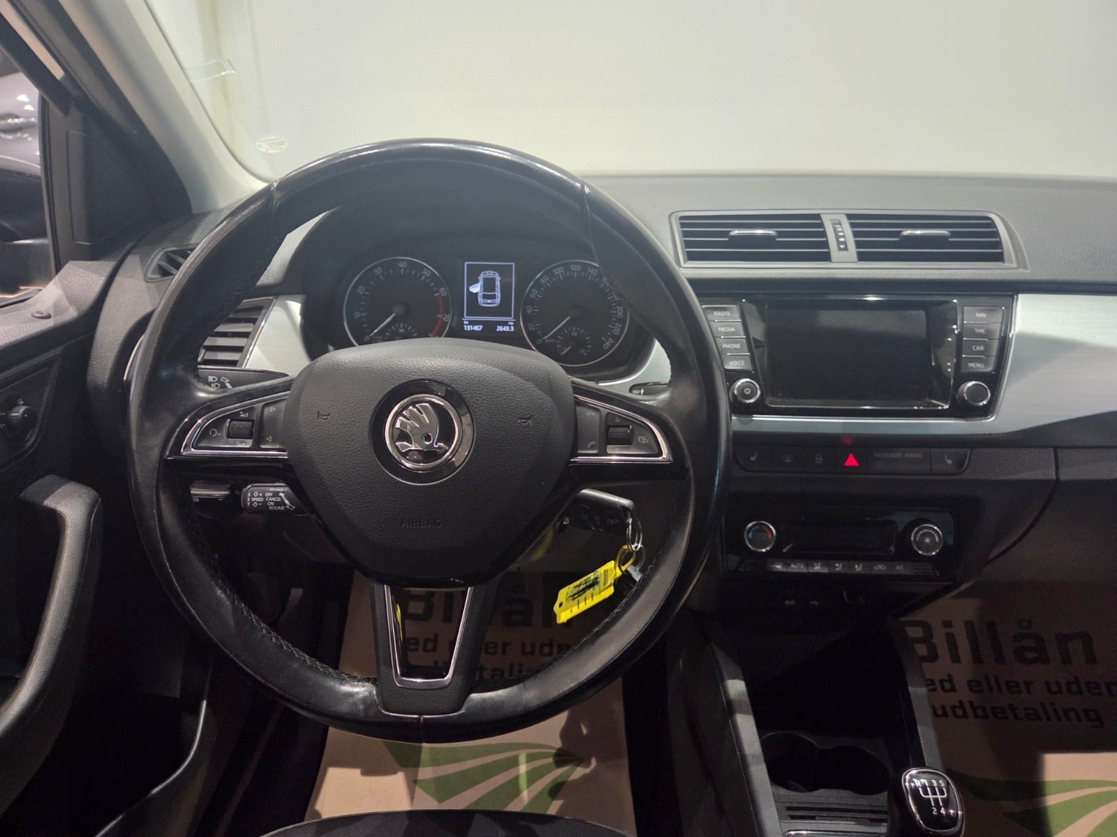 Sort Skoda Fabia fra 2018