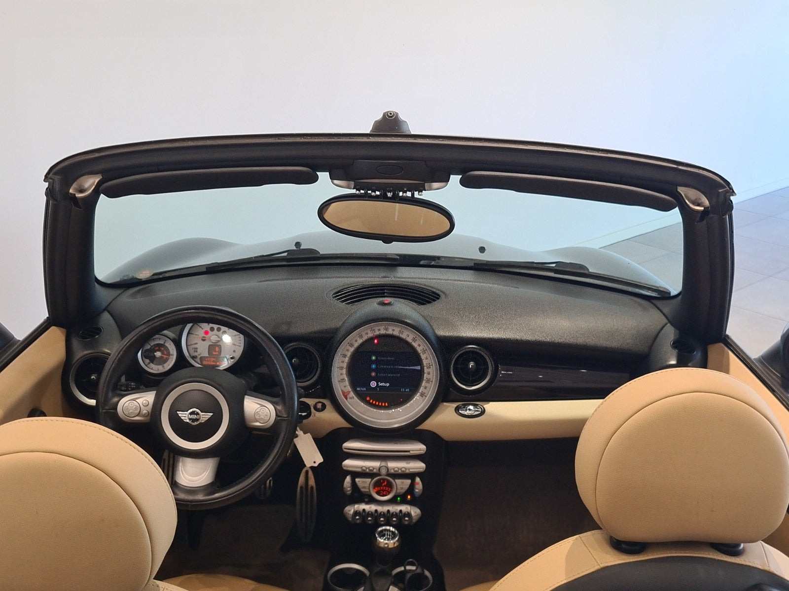 Blå Mini Cooper S fra 2009
