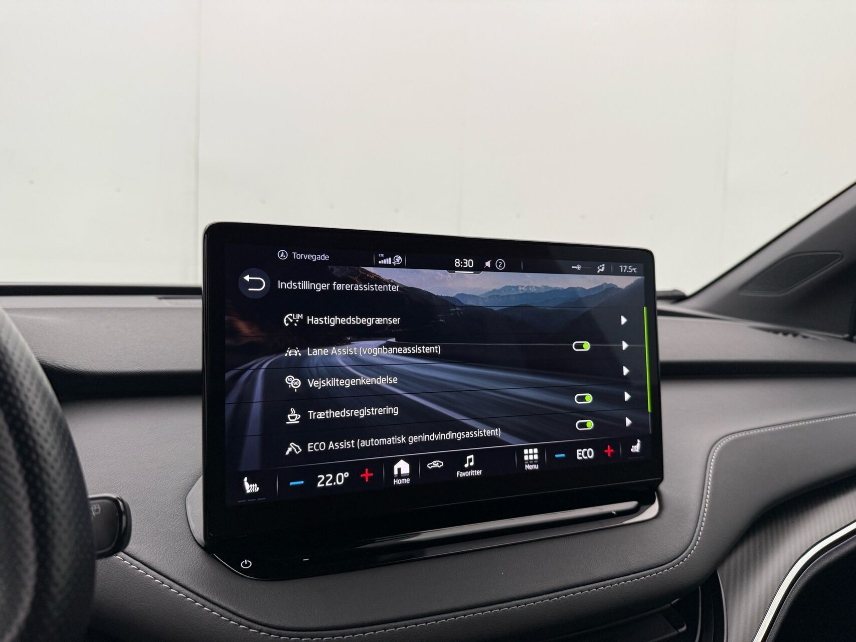 Blå Skoda Enyaq fra 2021
