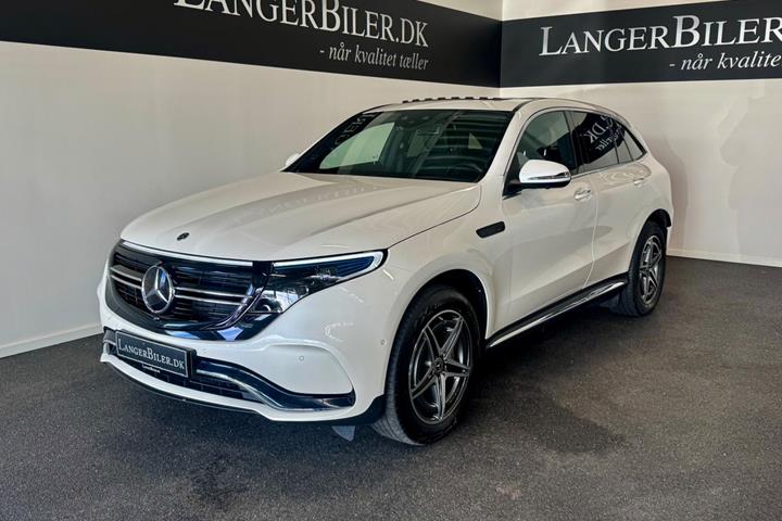 Hvid Mercedes EQC400 fra 2021